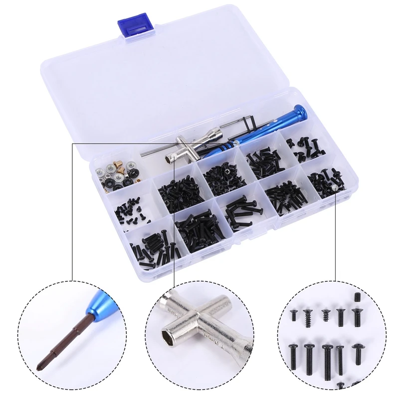 M2 M2.5 M3 винт для Wltoys 144001 1/14 RC автомобильные запасные части винты с плоской головкой