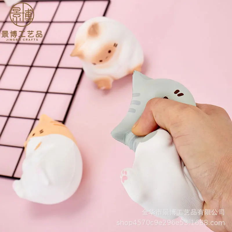 

Симпатичная декомпрессионная музыкальная игрушка для котят, медленно восстанавливающая форму пена, инструмент для декомпрессии, украшение для стола, кошки, подарок