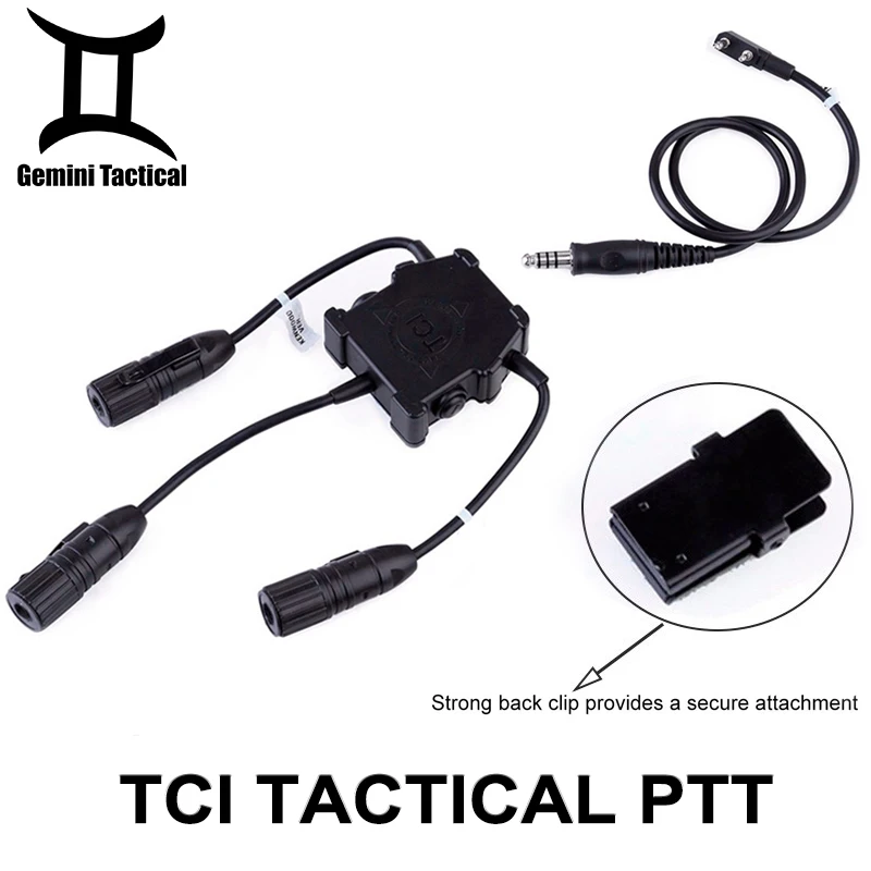 Wadsn Dual u94 PTT Airsoft уличная охотничья гарнитура тактические наушники двойной разъем 7