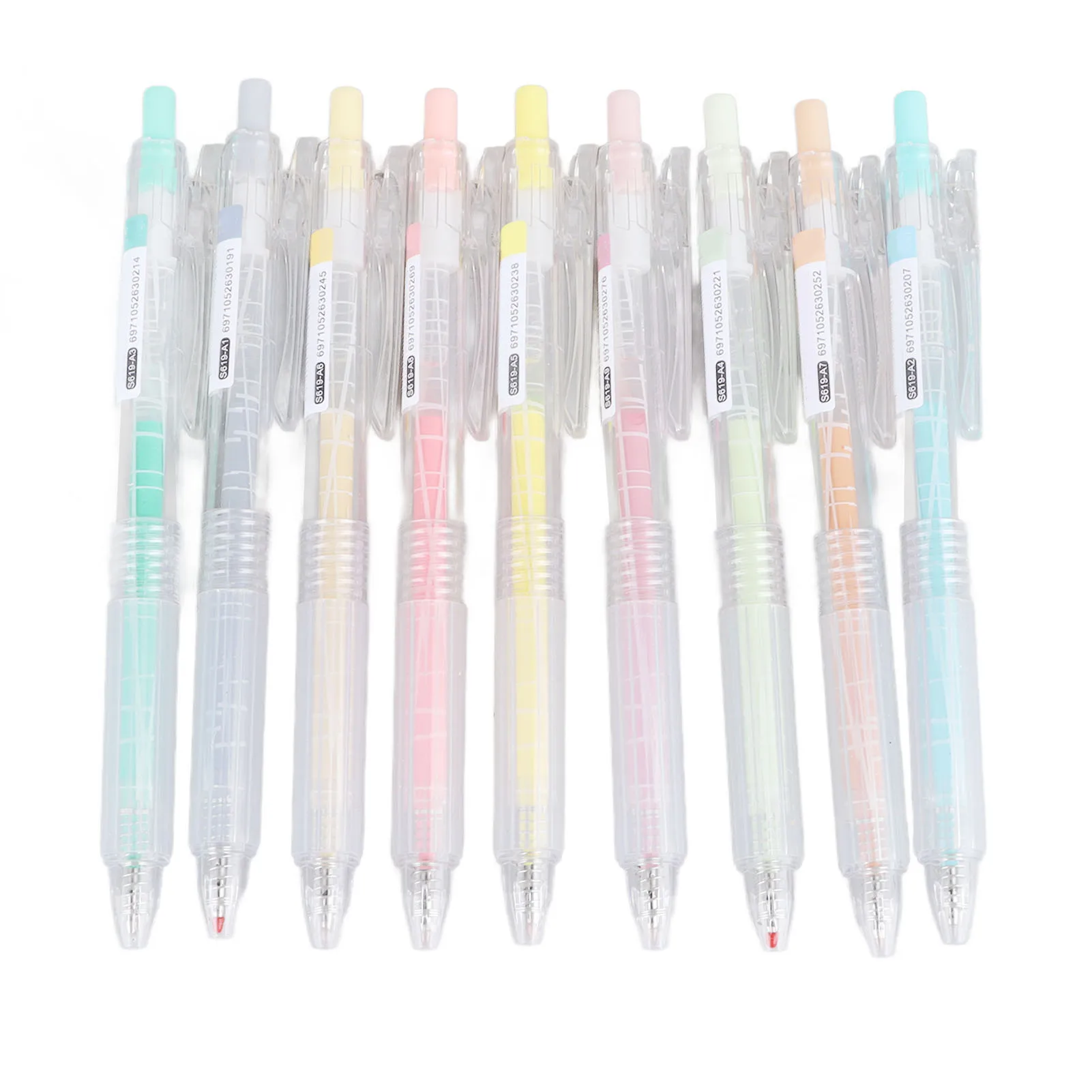 

Retractable Gel Ink Pens 9 Colors Durable Gel Pens Slip Resistant Portable Pen Clip Cute Fluent Writing Comfortable for School