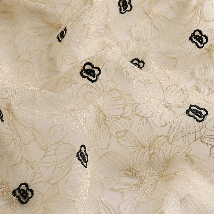 

Quality gauze tissus New embroidery tissu Light and soft dress DIY accessories tela