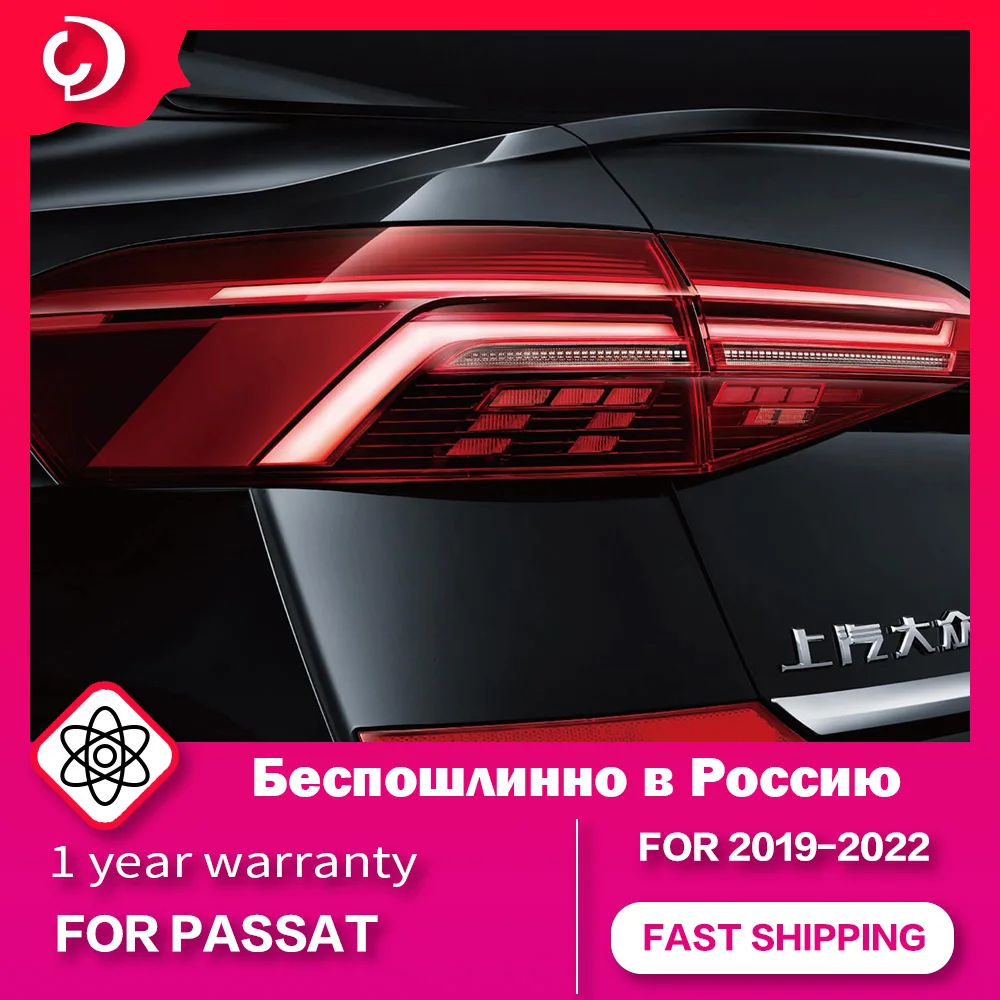 

Taillights for Passat B8 2019-2022 US Version B8.5 B9 LED DRL Tail Lamp With Sequential Turn Signal Rear Reverse Brake Lamp