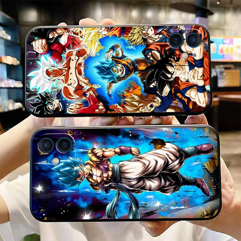 dragon ball anime phone case for funda iphone 13 11 pro max 12 mini x xr xs max 6 6s 7 8 plus se 2020 liquid silicon celular free global shipping