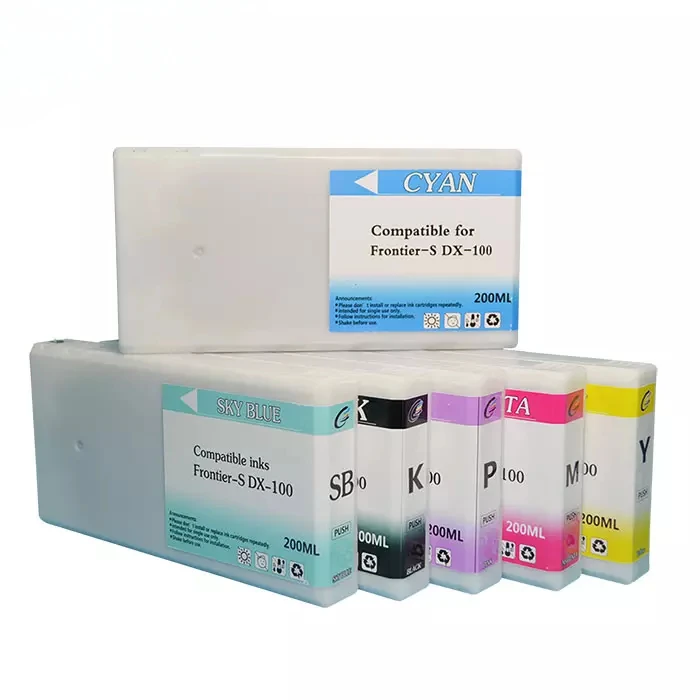 Для ZYJJ сменный картридж с красящей для 6-цветного фотопринтера Dx100