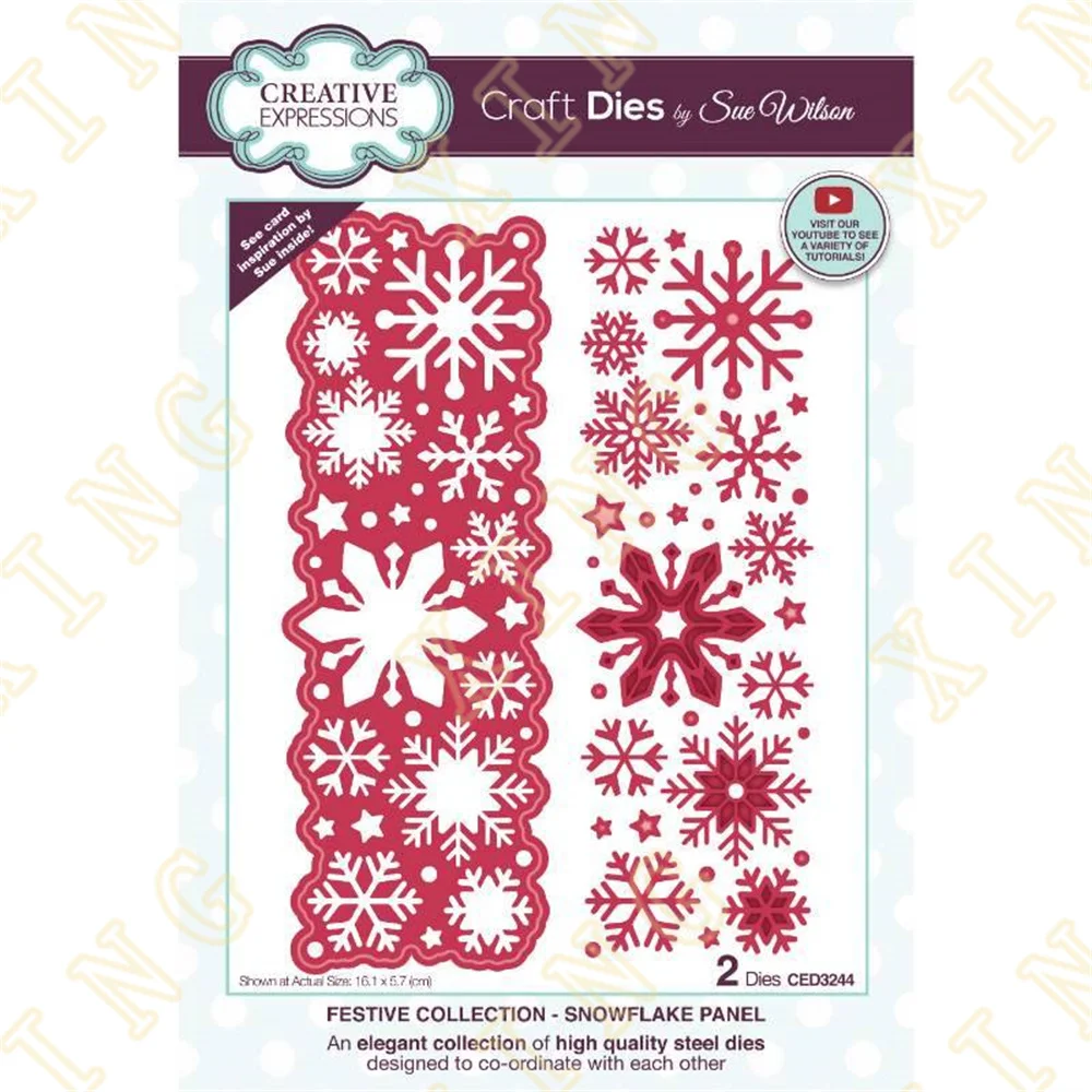 

Christmas Snowflake Panel 2022 New Arrival Metal Cutting Dies Template DIY Scrapbook Album Paper Card Decoration Embossing Craft