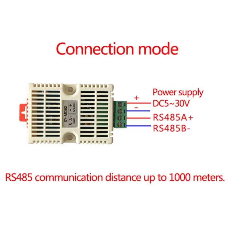 Датчик температуры и влажности SHT20 датчик Высокоточный Мониторинг Modbus RS485 связь DC