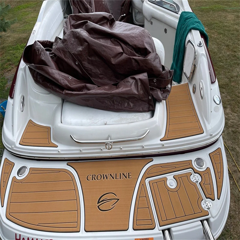 2004 Crownline 225 LPX Limited Подушечки для плавания в кабине 1/4 дюйма 6 мм EVA Faux Teak SeaDek MarineMat