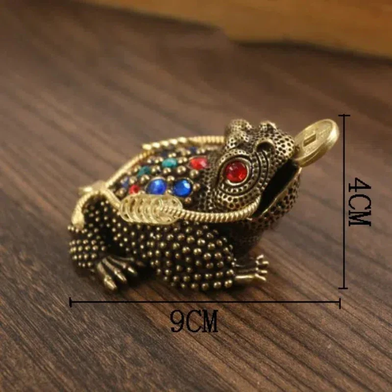 

Статуэтка латунной лягушки фэн-шуй