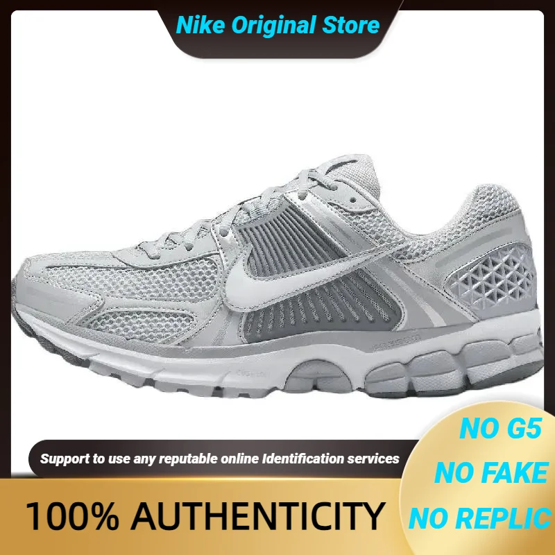 Мужские кроссовки для бега Nike Air Zoom Vomero 5 серебристые с низким верхом