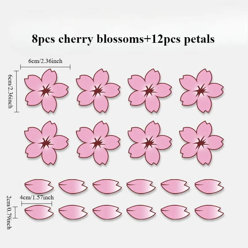 

JDM Сакура лепестки дорожный велосипед наклейки на раму верхняя трубка водостойкий цветок DIY украшения аксессуары велосипед прочные виниловые наклейки