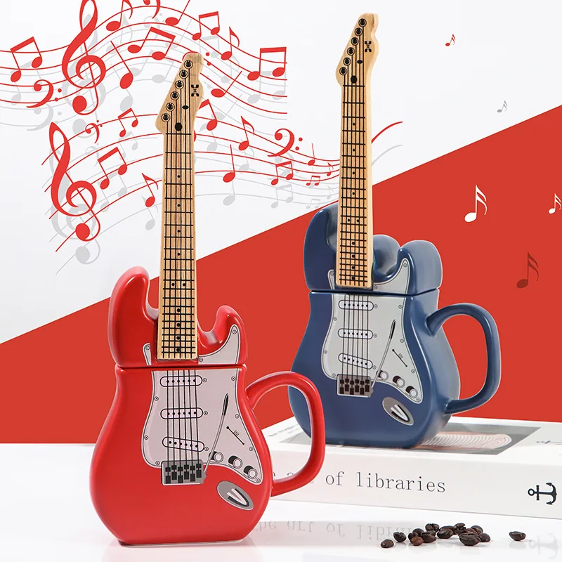 

Guitar Cup Mug 3D Ceramic Cup Ornament Daily Decoration Coffee Cup Set Ceramic Mug Ceramic Mug