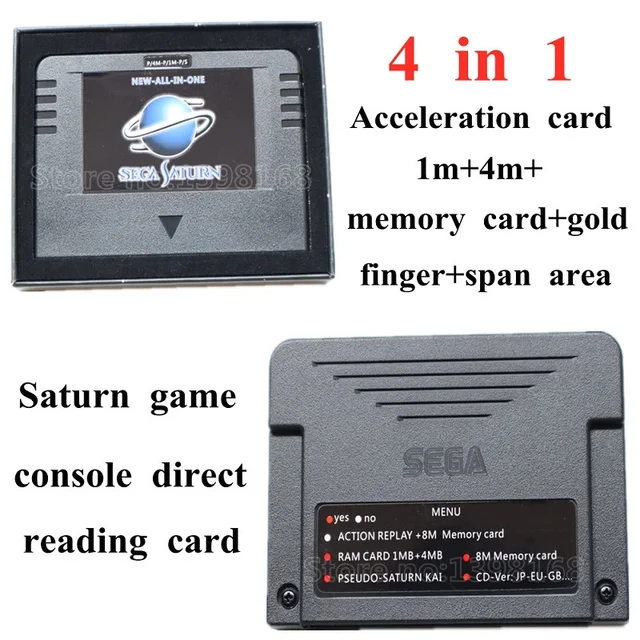 New Original ALL IN One SEGA SATURN SD Card Pseudo KAI Games Video Used with Direct Reading 4M Accelerator Function 8MB Memory 1
