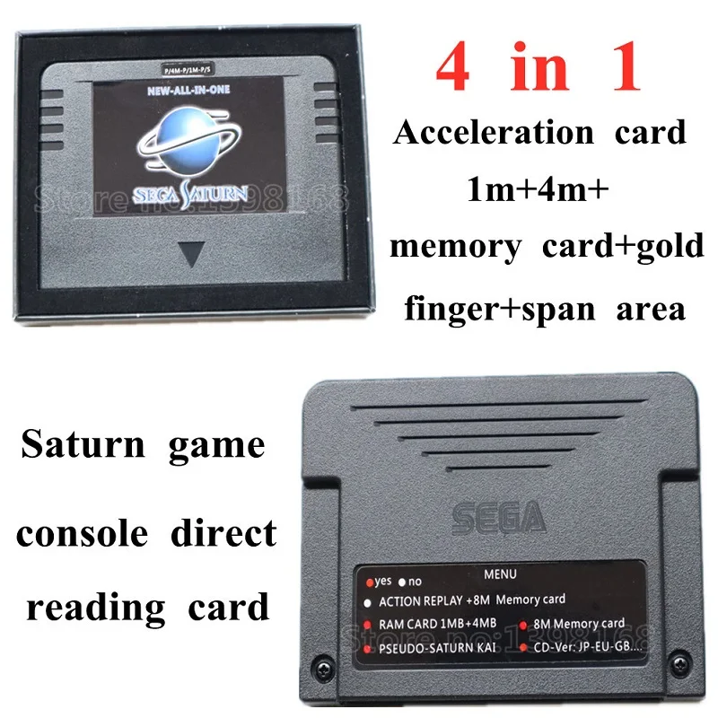 New Original ALL IN One SEGA SATURN SD Card Pseudo KAI Games Video Used with Direct Reading 4M Accelerator Function 8MB Memory |