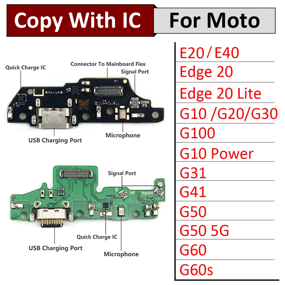 

Зарядная Плата USB для док-станции с гибким кабелем для Moto E20 E40 G10 G20 G30 G50 G31 G41 G60 G60S G50