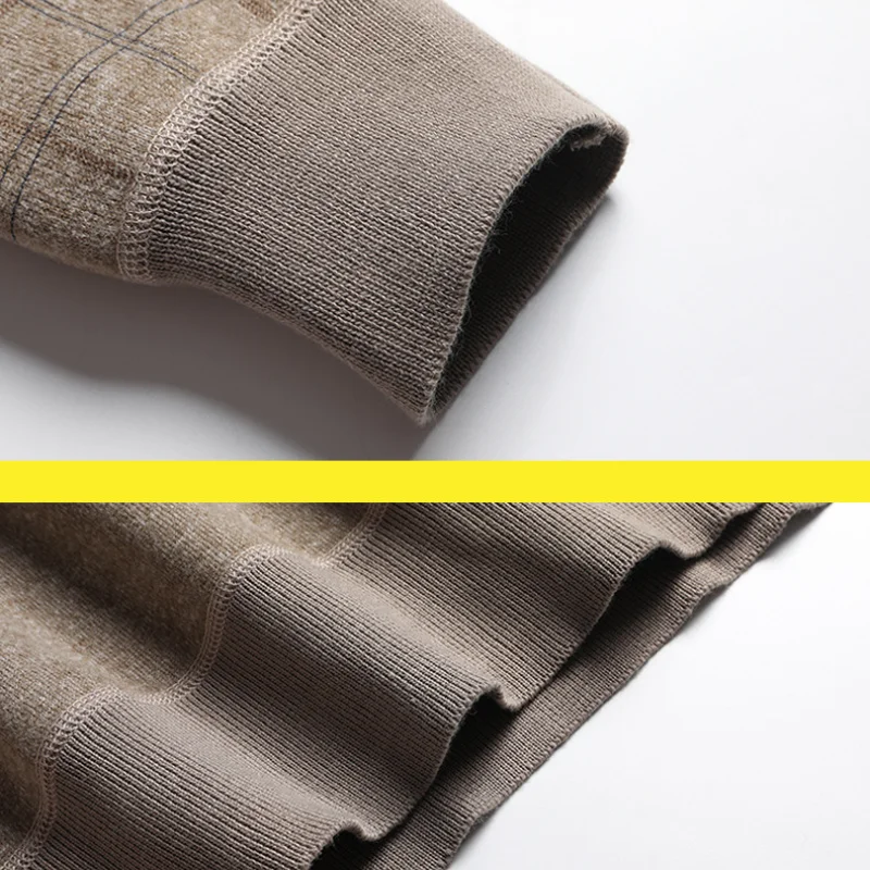 Осень-зима мужские пуловеры из двух предметов свитер с длинными рукавами рубашки