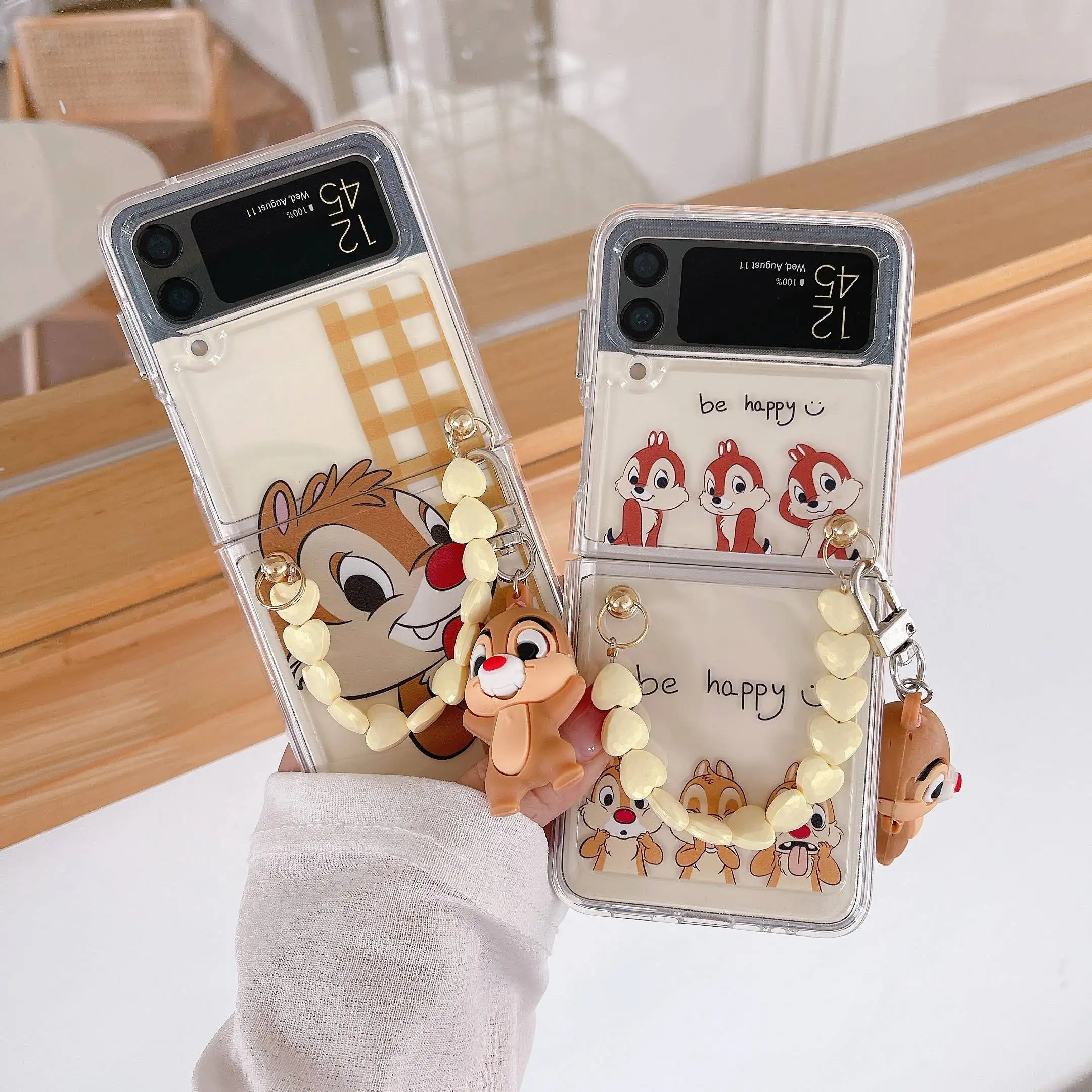 

Squirrel Chip 'n' Dale Private Pluto Phone Case For Samsung Galaxy Z Flip 3 Hard PC Cover For ZFlip3 5G Flip3 Protective Shell
