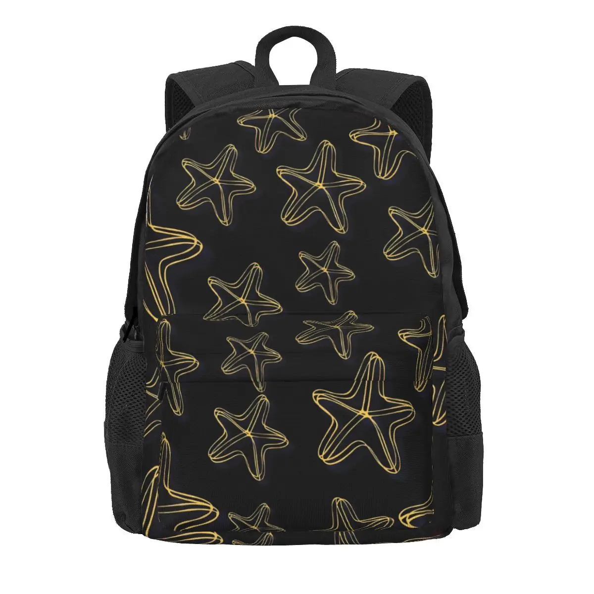 

Starfish Print Backpack Abstract Animal Female Polyester Travel Backpacks Soft Stylish School Bags Rucksack