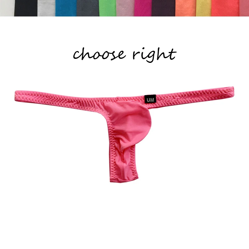 

See-through ice cream trend personality small underwear ultra-low waist thrash thong ultra-thin tight