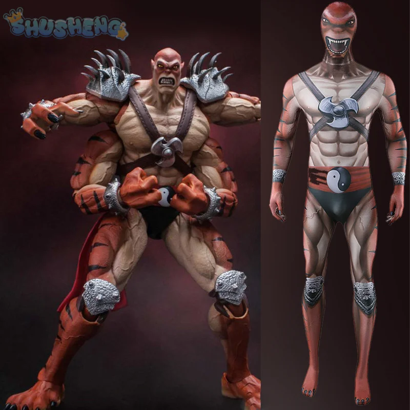 Костюм для косплея Mortal Kombat 11 Kintaro костюмы взрослых и детей костюм Хэллоуина с 3D