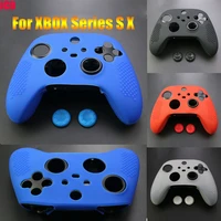 jcd for xbox series s x controller anti slip silicone rubber cover skin and 2pcs thumb grip caps protective case