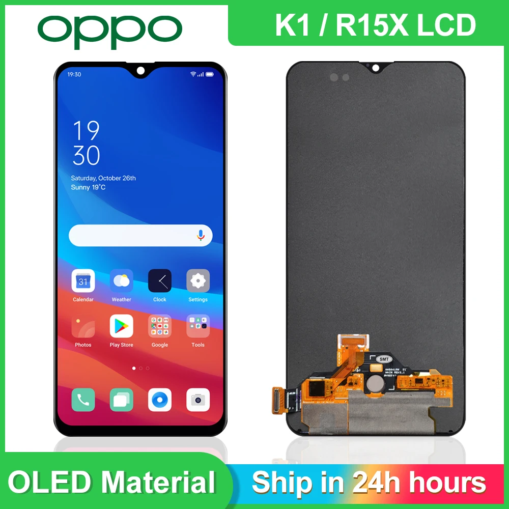 

Super AMOLED/TFT 6.4 inch For Oppo R15x PBCM10 PBCT10 LCD Display Touch Screen Digitizer Assembly For Oppo K1 PBCM30 Display