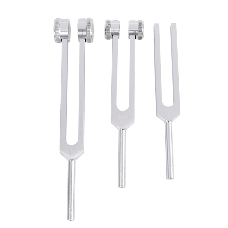 

Set Of 3 Pcs Aluminum Sensory Tuning Forks C 128 256 512