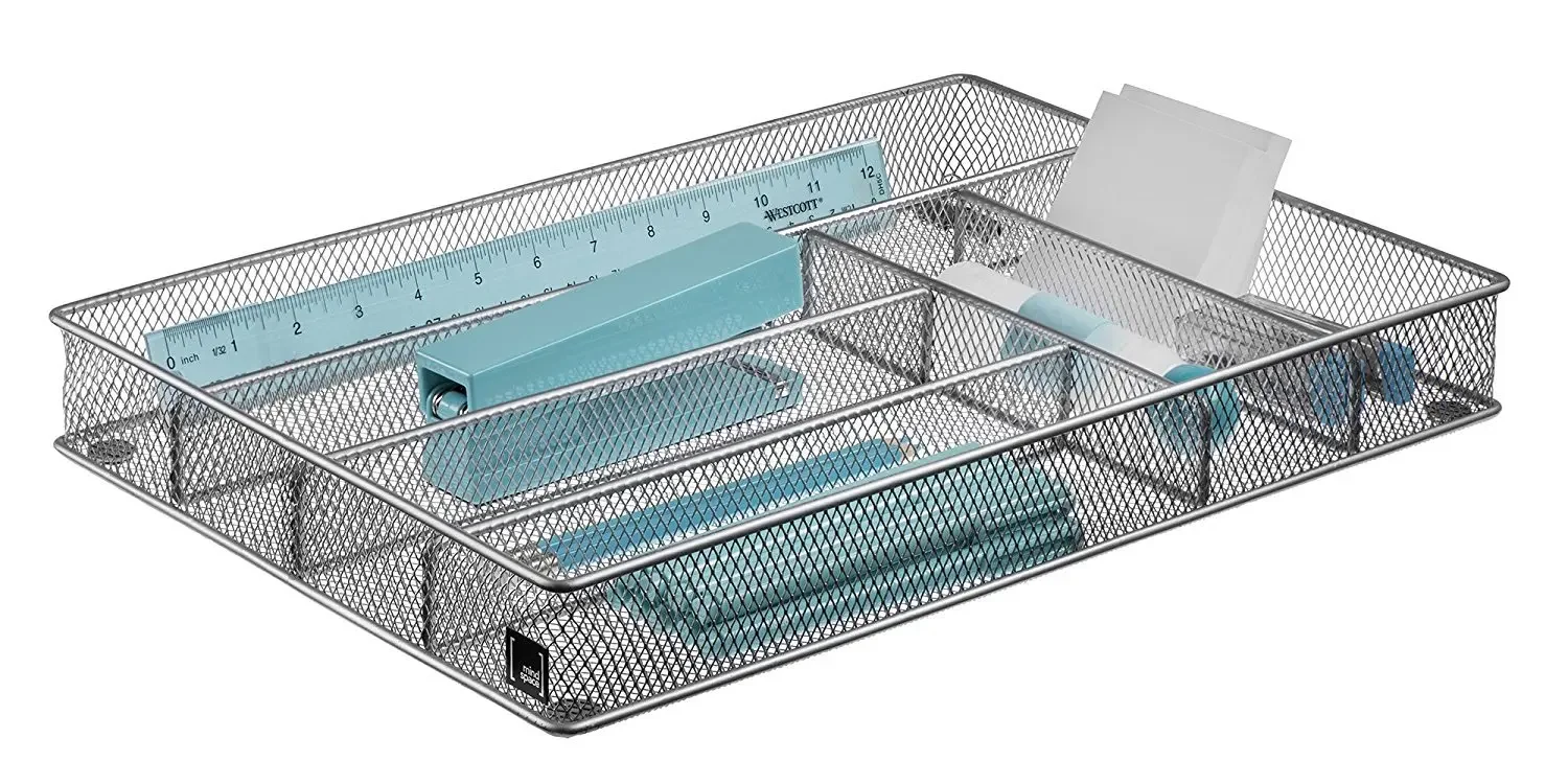 Сетчатый лоток для столовых приборов 5-слоцевый органайзер ящиков кухонная