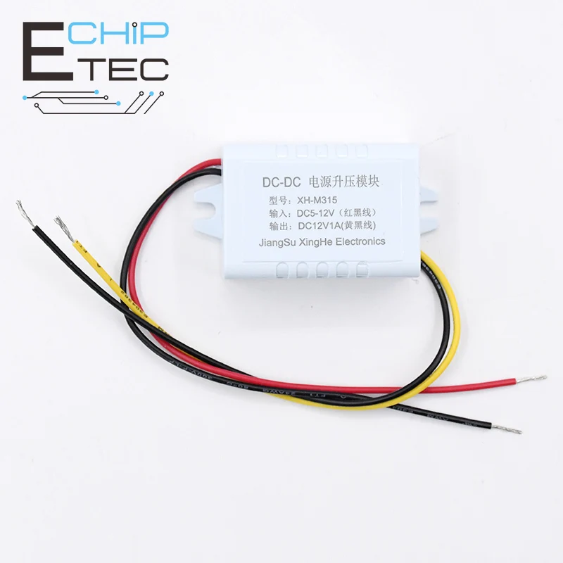 

XH-M315 Boost Module DC 5-12V to DC 12V 1A Step Up Power Board