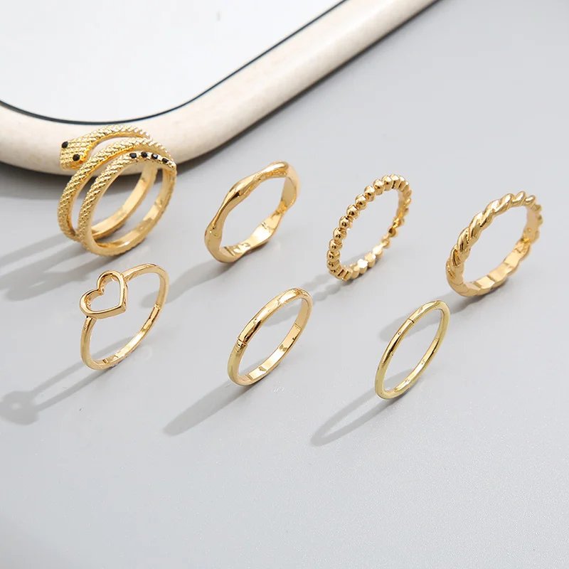 ZYZQ в стиле ретро Женское кольцо геометрический открытый индекс обручальные