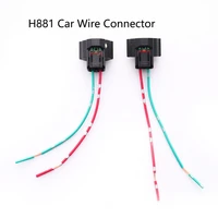 1pcs h11 h8 female connector adapter wiring harness socket car wire connector cable plug adapter for foglight head light