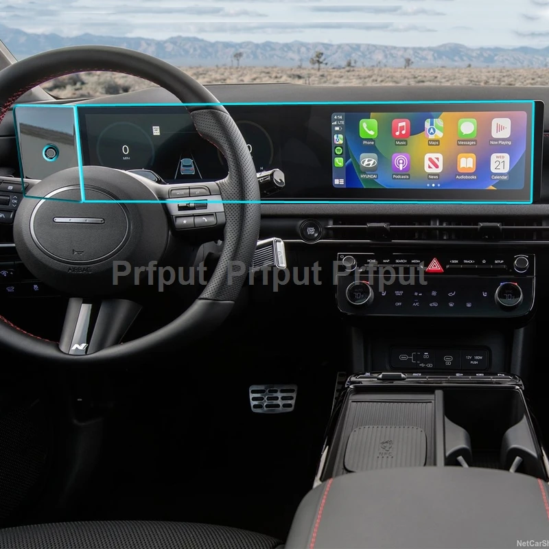 

Защитная пленка из ТПУ для экрана Hyundai Tucson 2024, 12,3 дюйма, автомобильная ингатарь, радио, GPS-навигация, защитная пленка для дисплея