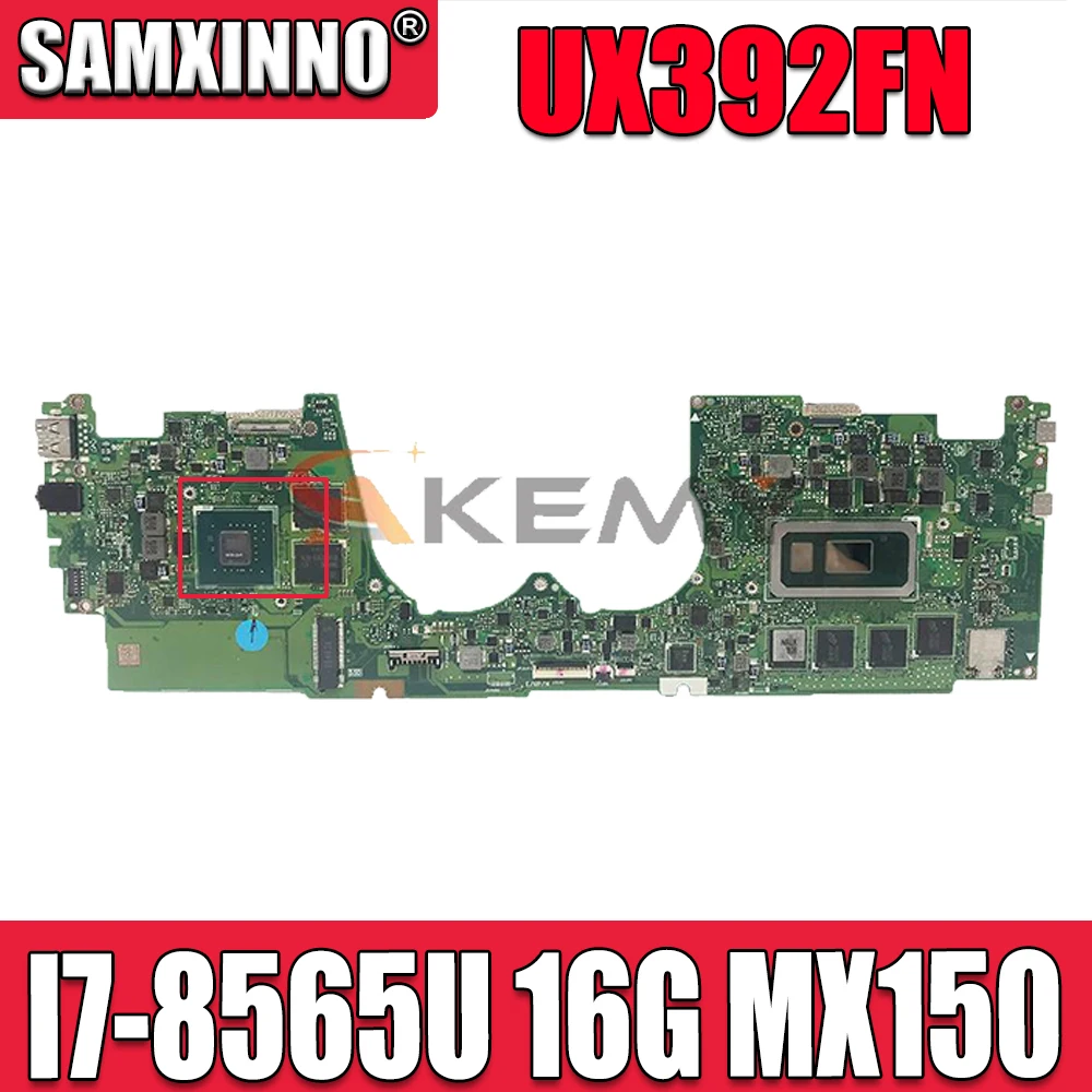 

original UX392FN mainboard ZenBook S13 Zenbook S13 UX392FN-SP8509T UX392F UX392 I7-8565U 16G MX150 for asus laptop motherboard