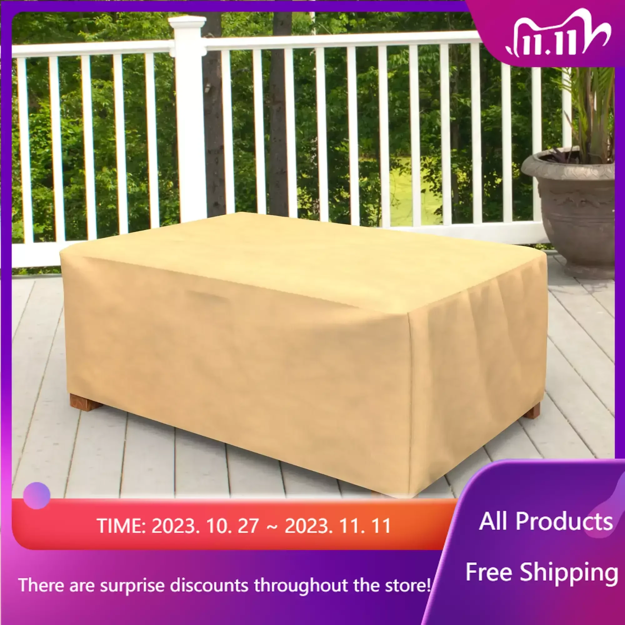 

Budge Beige All-Seasons Outdoor Ottoman Cover Sales promotion Sales promotion