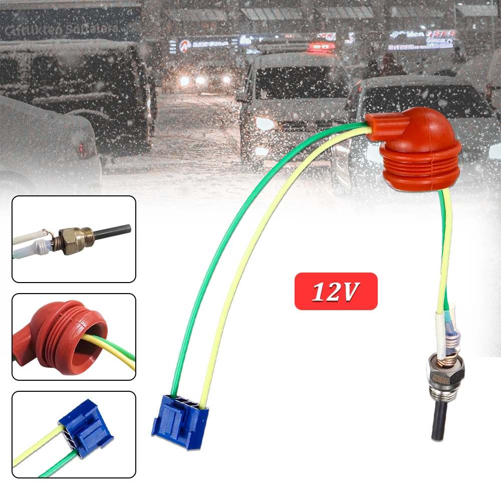 

12V Glow Plug Parking Heater Part Heater Flame Detector Ceramic For Eberspacher E113 Hydronic D4WSC D5WSC