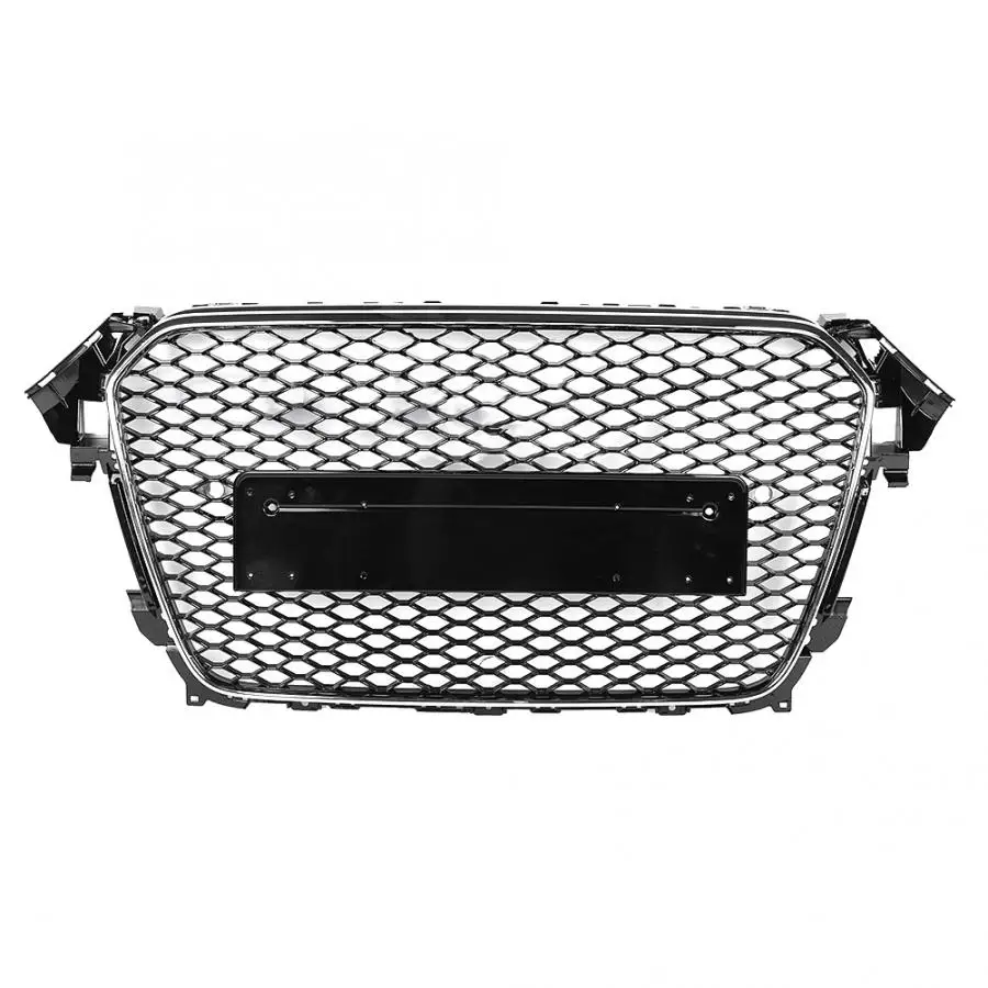 

Для RS4 стиль Передняя Спортивная Шестигранная сетчатая сотовая бленда гриль хромированный черный для Audi A4/S4 B8.5 2013-2016 аксессуары для автостайлинга