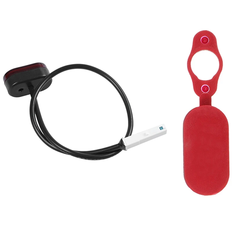 

25Pcs Charging Port Dust Plug Rubber Case For Xiaomi Mijia M365 & 5Pcs Rear Tail Lamp Stoplight Brake Lights