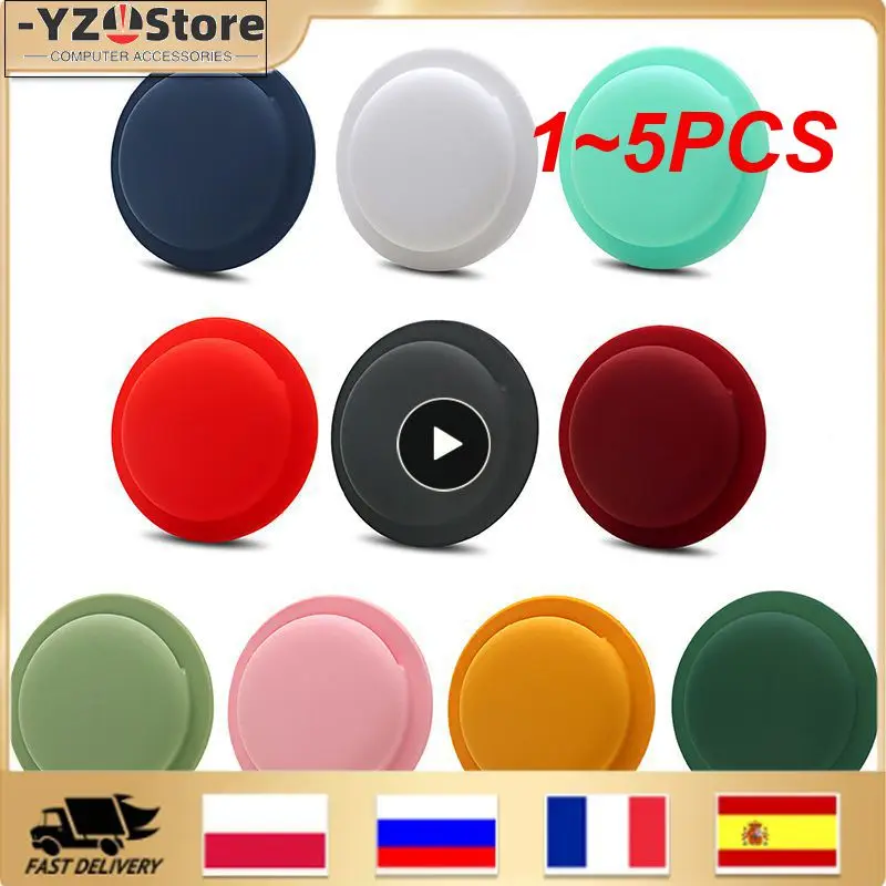 

1~5PCS Only Cover For Airtags Tracker Silicone Case Anti-lost Protective Sleeve Back Adhesive Mount Soft Cover Protector For