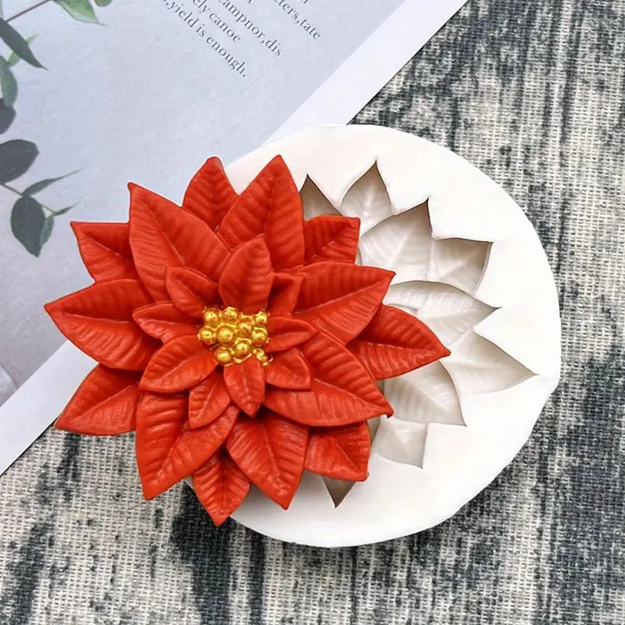 1 шт. рождественские листья палости фруктовая форма силиконовая ручная работа