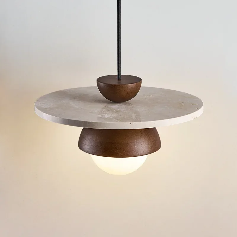 Креативная люстра из орехового дерева подвесной светильник прикроватный