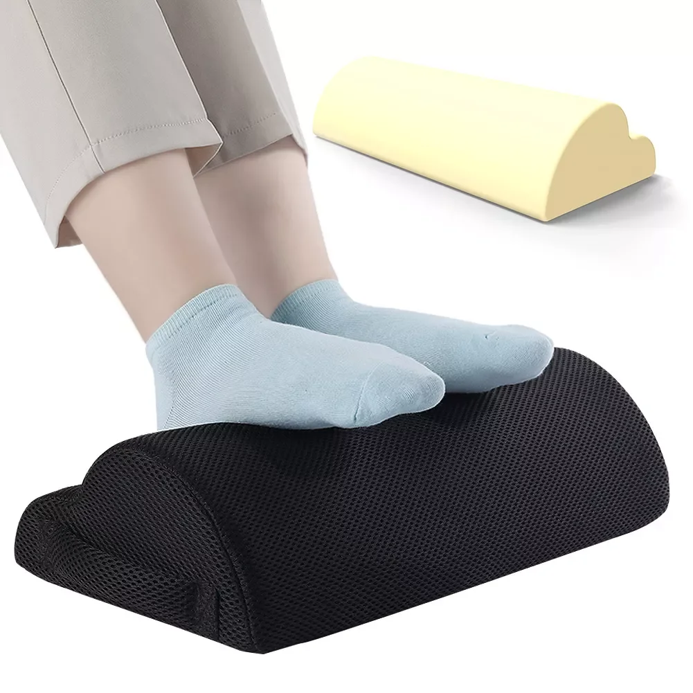 

Pillow Ergonomic Foot Pillow Relaxing Cushion Support Foot Rest Under Desk Feet Stool for Home Work Travel Footrest Massage