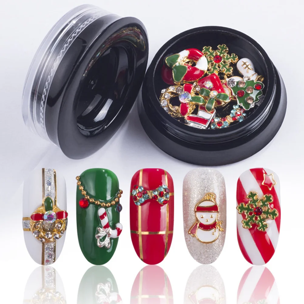 

20PCS Nail Decor Flakes for Nails Christmas Nail Stickers Xmas Party Supplies Nail and Decorations