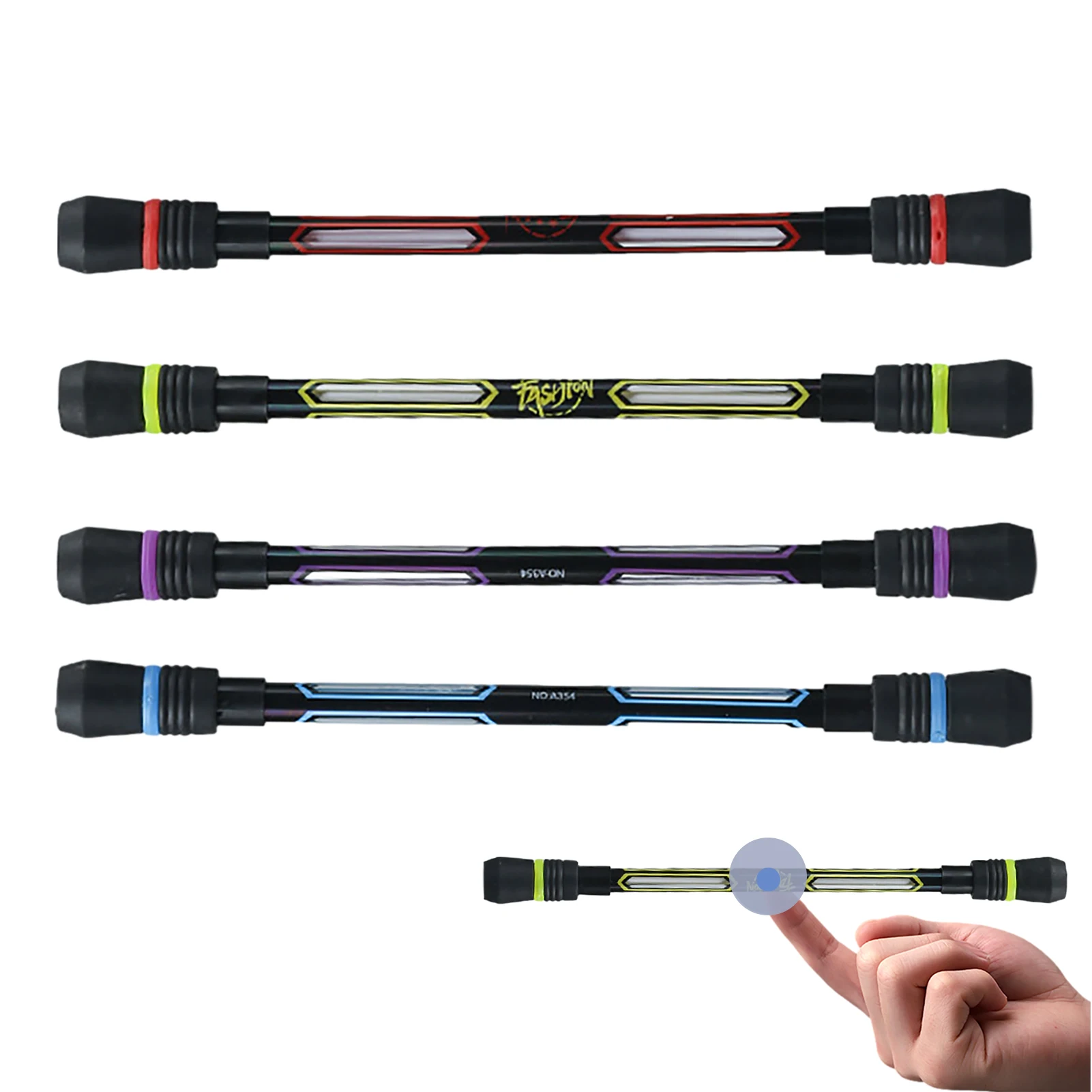 

4 шт. спиннинговая ручка Спиннер для письма Игрушка ручка с нескользящим покрытием спиннинговая ручка для снятия стресса обучающие игрушки ...