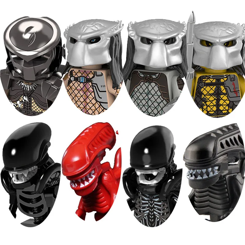 Набор конструктора "Новый стиль!! Терминатор, Хищник против Чужого: Роботическая война с кровью" Enlighten игрушка из кирпичей для детей.