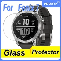 3pcs tempered glass for garmin fenix 7 7s 7x 6 6s 6x pro 5 5s smart watch clear hd screen protector film accessories