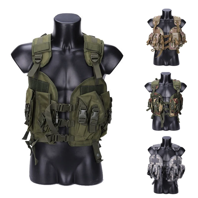 

Hunting Vest Multifunctional Seal Water Bag Tactical Gear Camouflage Uniform Army Fan Combat Vest Field Protective Equipment