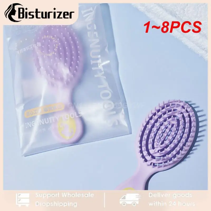 

1-8 шт., массажная расческа для волос, для женщин