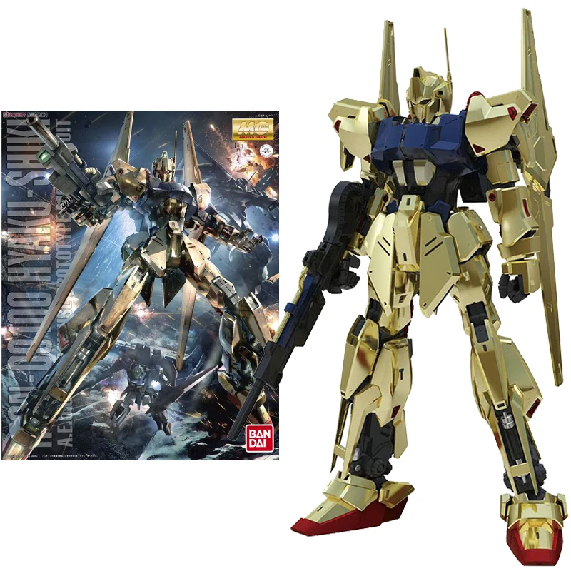 

In Stock Original 1/100 Bandai MG MSN-00100 Hyaku-shiki Mobile Suit Zeta Gundam Assembly Model Collection Action Figure Toy Gift