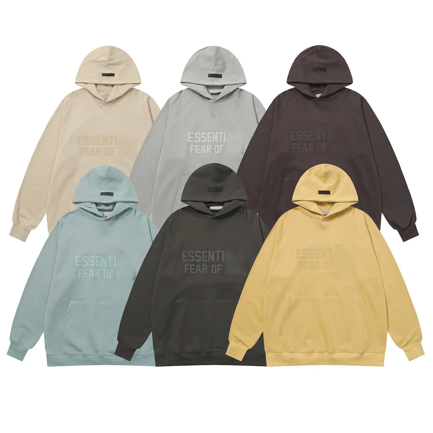 

CZTOP 2023 New FOG Essenti- Season 9 Thick Flocked Letter Hoodie Autumn/Winter Cotton High Quality Ropa Unisex Hooded Sweater