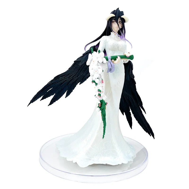 

GK Overlord Albedo Wed Dress Sexy Girl Action Figure 26CM PVC Figma Statue Anime Model Collectible Exquisite Toys For Boys Gift