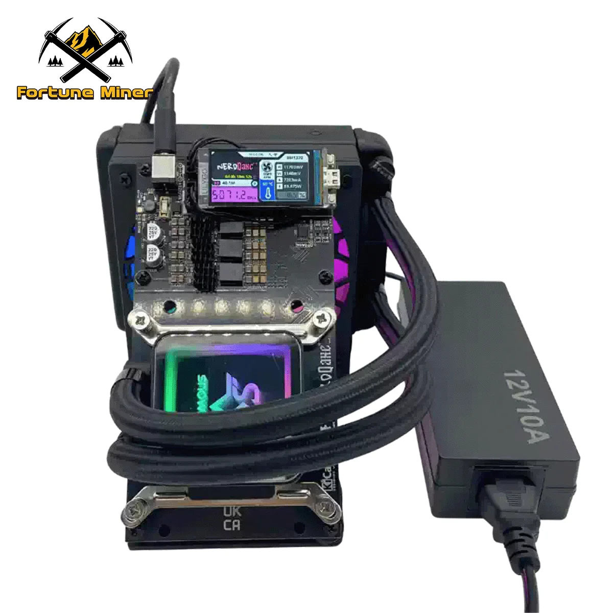 Фото Bitaxe NerdQaxe++ Hydro 4,8TH/s 75 Вт Bitcoin Miner BM1370 Asic Chip BTC Crypto Mining Бесшумная модель с водяным охлаждением и блоком питания №5